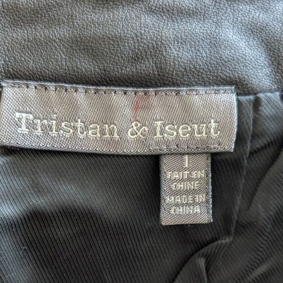 Tristan&Iseut leather midi skirt - Picture 4 of 5